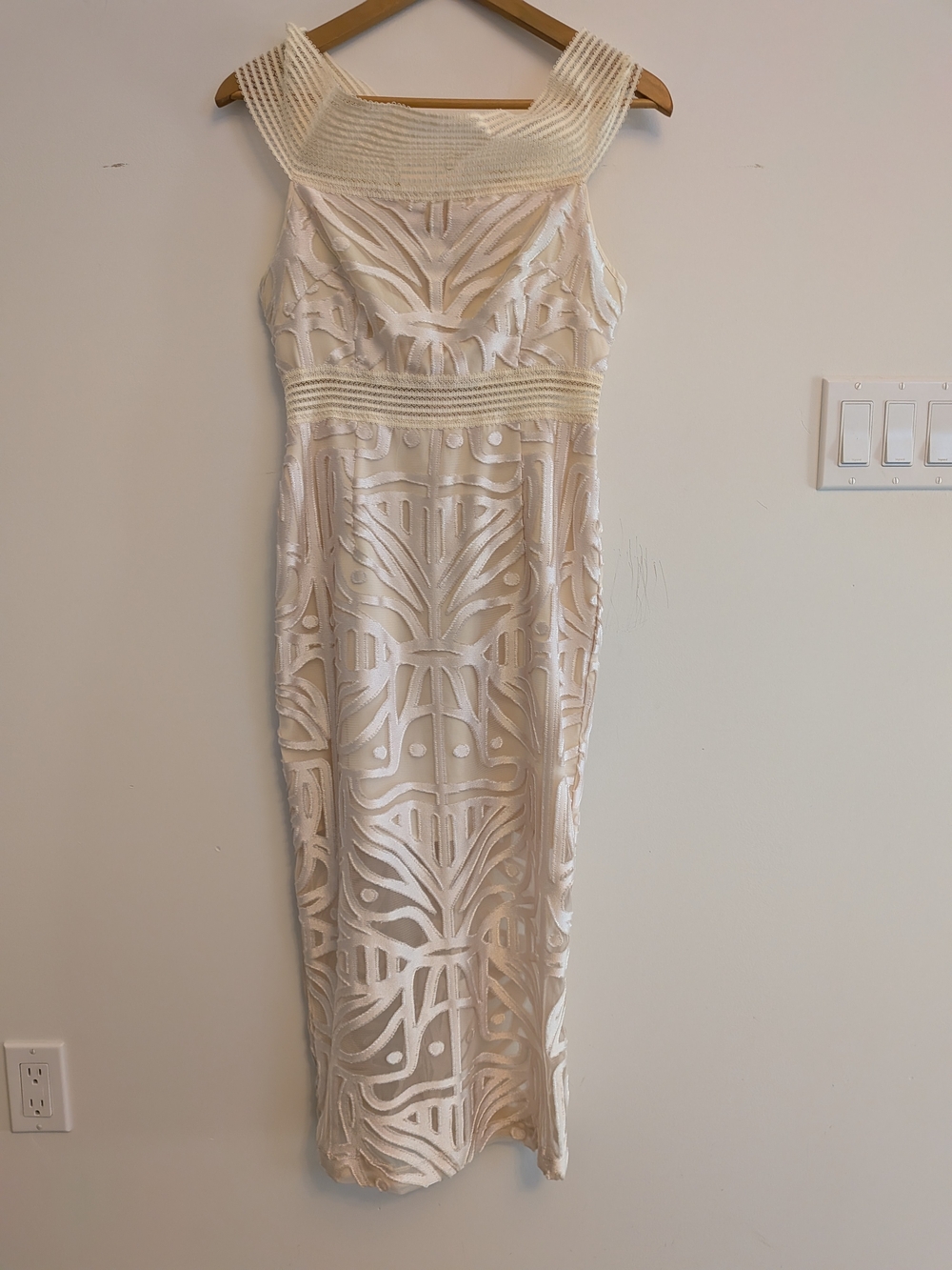 Alice McCall Cream Embroidered Maxi Dress